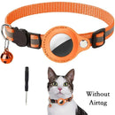 Collier réfléchissant pour chat avec porte-AirTag et clochette