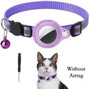 Collier réfléchissant pour chat avec porte-AirTag et clochette