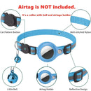 Collier réfléchissant pour chat avec porte-AirTag et clochette