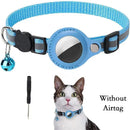Collier réfléchissant pour chat avec porte-AirTag et clochette