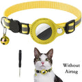 Collier réfléchissant pour chat avec porte-AirTag et clochette