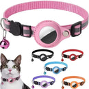Collier réfléchissant pour chat avec porte-AirTag et clochette
