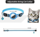 Collier réfléchissant pour chat avec porte-AirTag et clochette