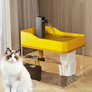 Fuente de agua automática para gatos – Bomba silenciosa y tazón con filtro